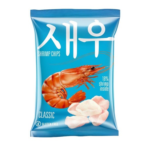 Chipsy krewetkowe classic bezglutenowe SHRIPS 50 g