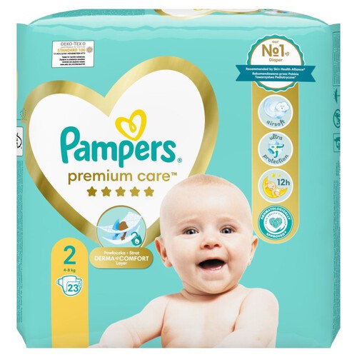 Premium care  rozmiar 2 ( 4 - 8 kg ) Pampers 23 sztuki