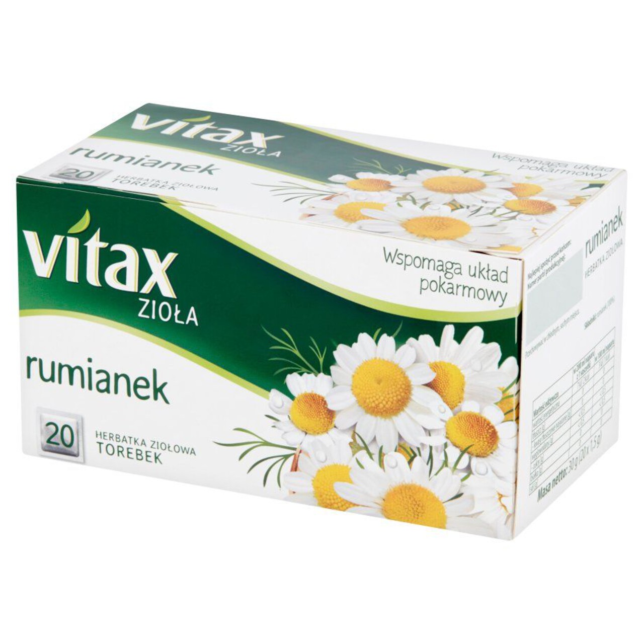 Rumianek herbata ziołowa Vitax 20 torebek