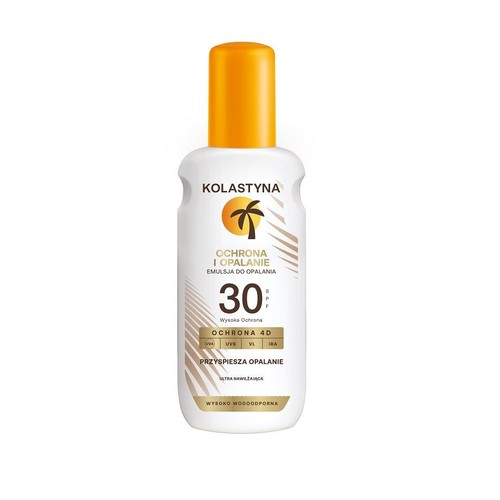 Emulsja do opalania Ochrona i opalanie SPF 30  Kolastyna 150 ml