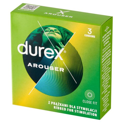 Prezerwatywy Arouser prążkowane Durex 3 sztuki