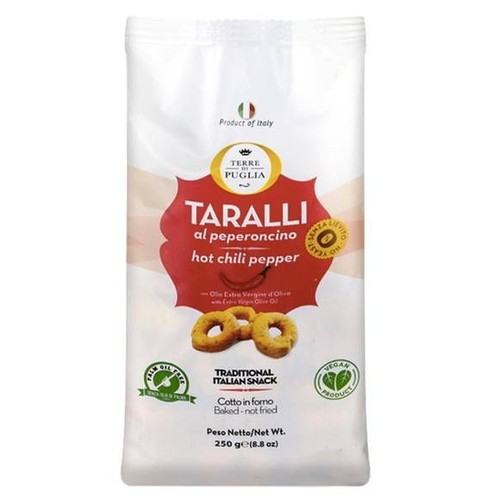 Chrupki Taralli z papryczką chili    TERRE DI PUGLIA 250 g