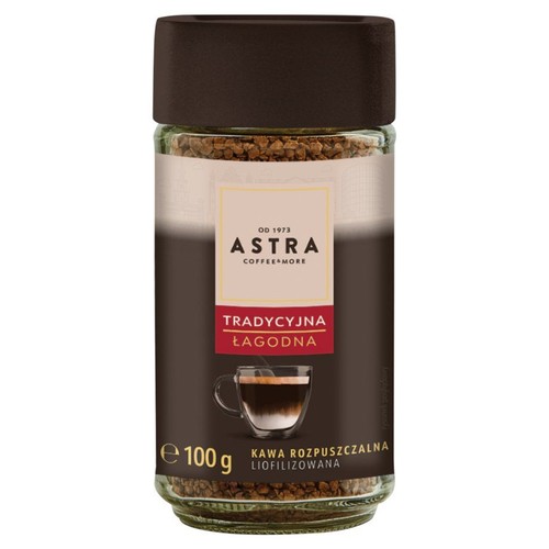 Kawa rozpuszczalna liofilizowana  Astra 100 g