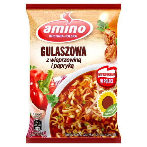 Gulaszowa z wieprzowiną i papryką Amino 59 g