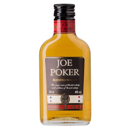 Whisky blended alk. 40,0% obj. Joe Poker 200 ml