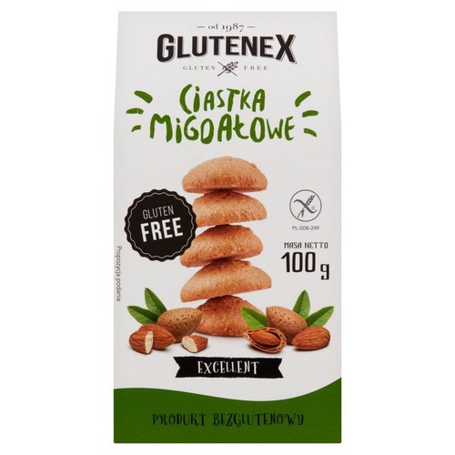 Ciastka migdałowe bezglutenowe Glutenex 100 g