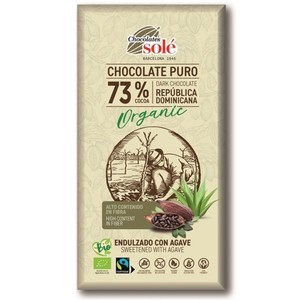 BIO Czekolada gorzka 73% kakao   Sole 100 g