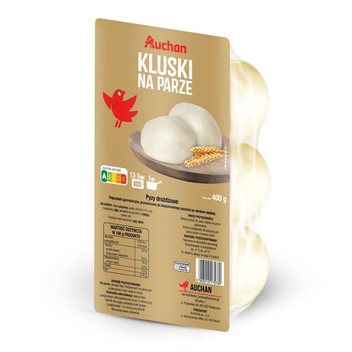 Kluski na parze Auchan 400 g