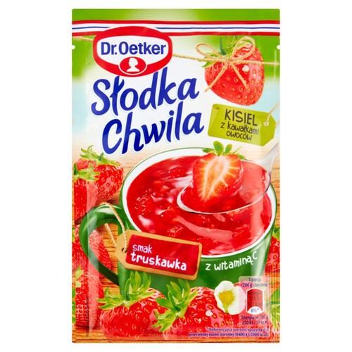 Słodka chwila kisiel o smaku truskawkowym Dr. Oetker 31 g