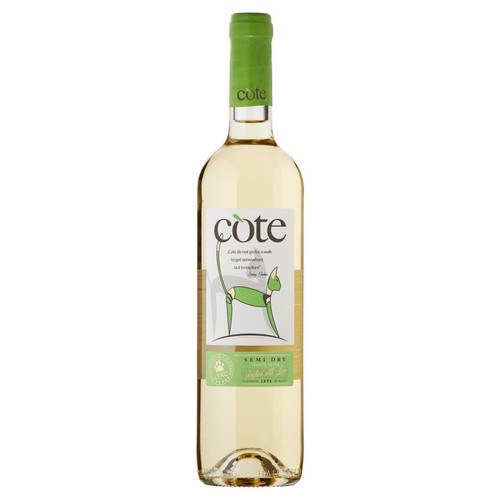 Wino bułgarskie białe półwytrawne alk. 12,5% obj. Cote  750 ml