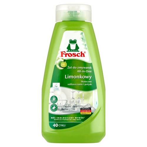 Żel do zmywarek All-in-One Limonkowy Frosch 650 ml