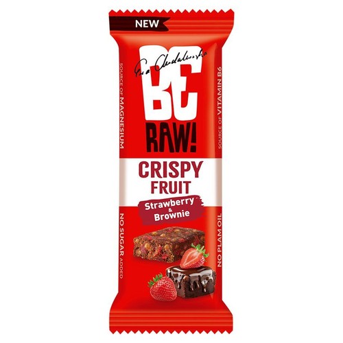 Baton Crispy Fruit strawberry & brownie Be Raw! 40 g