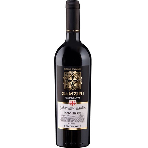 Wino gruzińskie czerwone wytrawne Saperavi alk. 13,0% obj. Gamziri 750 ml