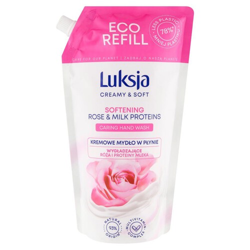 Mydło w płynie Rose zapas Luksja 900 ml