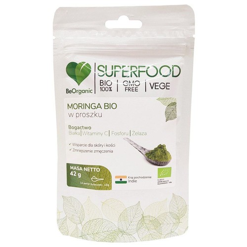 BIO Superfood Moringa w proszku Be Organic 42 g