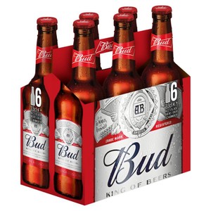Piwo amerykańskie jasne lager Bud King of Beer alk. 5,0% obj. Budweiser 6 x 330 ml