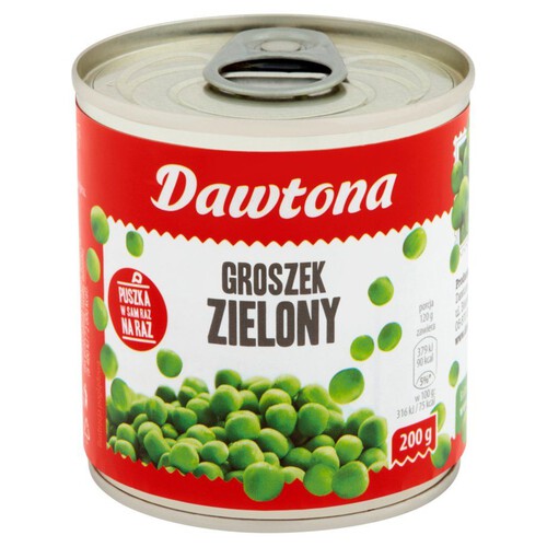 Groszek zielony konserwowy  Dawtona 200 g