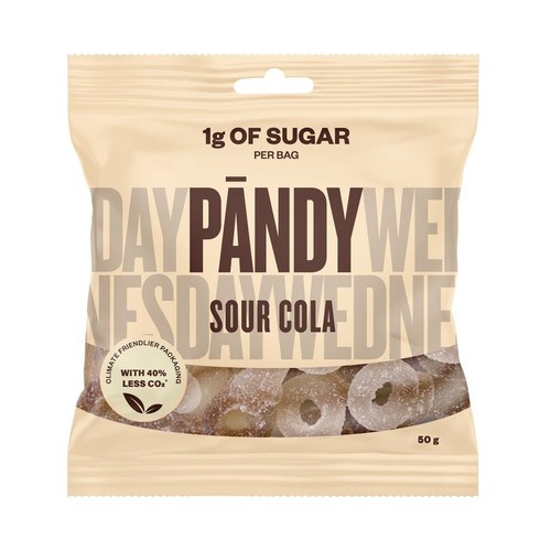 Żelki kwaśna cola PÄNDY 50 g