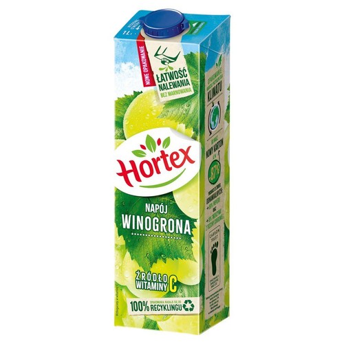 Napój niegazowany o smaku winogron Hortex 1 l