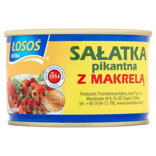 Sałatka pikantna z makreli Łosoś Ustka 170 g