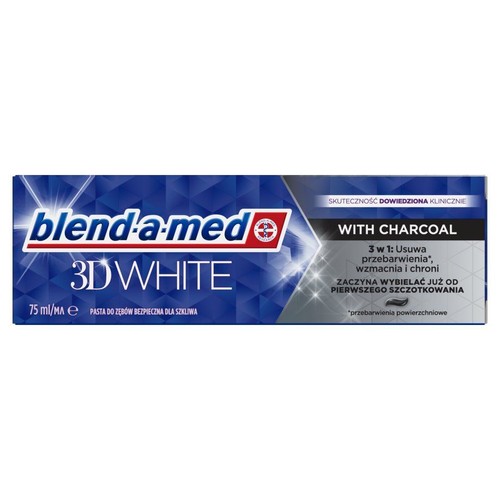 Pasta do zębów 3D White Charcoal blend-a-med 75 ml