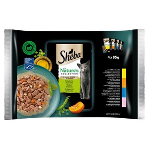 Karma mokra dla kotów Natures Wybór Smaków Sheba 4 x 85 g