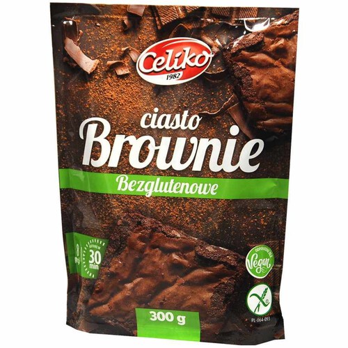 Koncentrat ciasta bezglutenowego w proszku Brownie Celiko 300 g