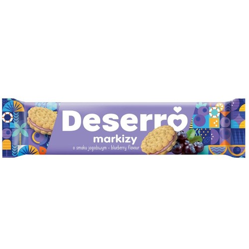 Markizy o smaku jagodowym Deserro 135 g