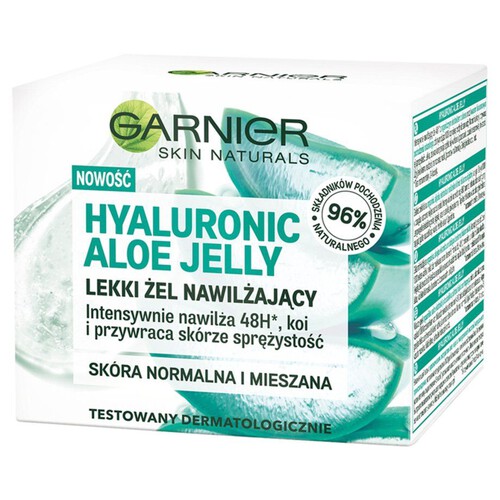 Hyaluronic Aloe Jelly lekki żel nawilżający skóra normalna i mieszana Garnier 50 ml