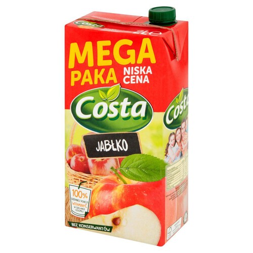 Napój niegazowany jabłkowy  Costa 2 l 