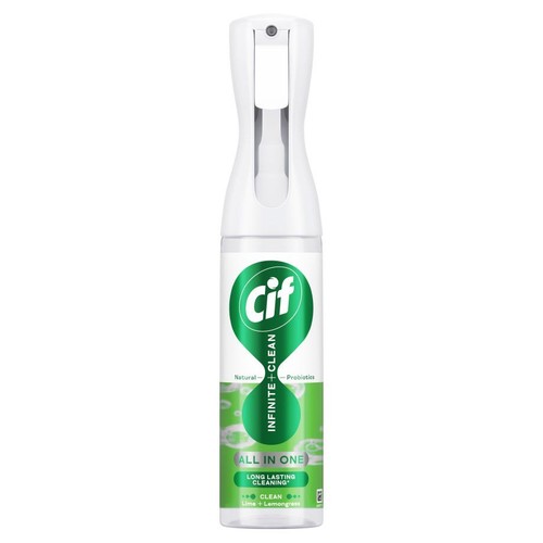 Spray z naturalnymi probiotykami Infinite Clean Lime & Lemongrass  Cif 280 ml