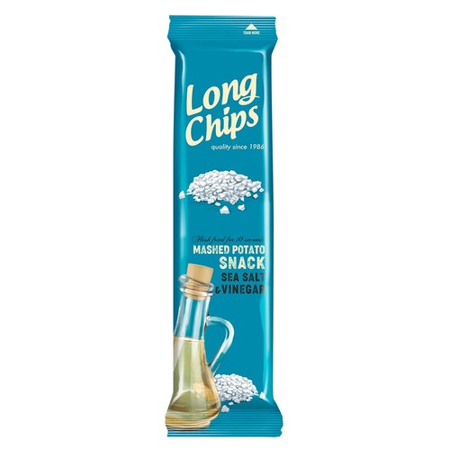 Chipsy ziemniaczane o smaku soli morskiej z octem  Long Chips 75 g