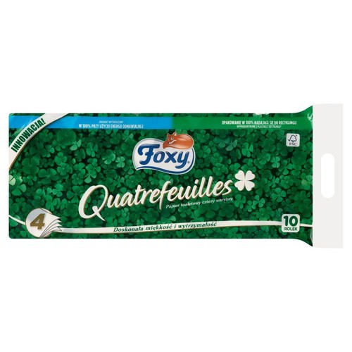 Papier toaletowy quaterfeuil Foxy 10 rolek