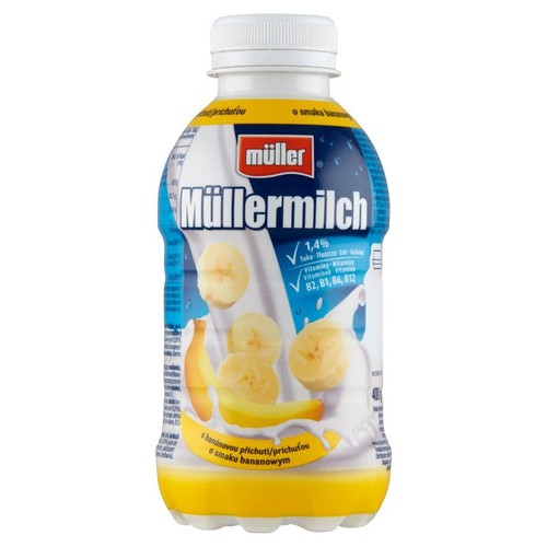 Mullermilch o smaku bananowym Müller 400 g