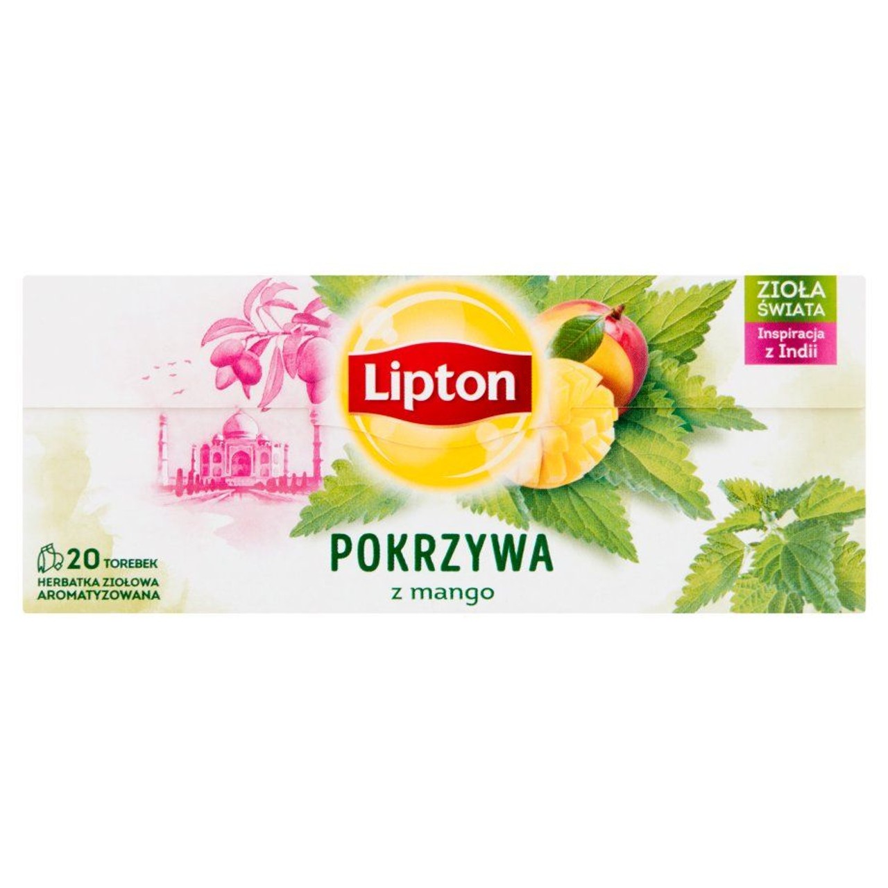 Herbata ziołowa Pokrzywa z mango Lipton 20 torebek