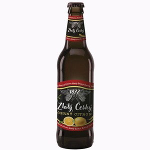 Piwo czeskie ciemne smakowe Cerny Citron o smaku cytrynowym alk. 3,0% obj. Zlaty Cesky 500 ml
