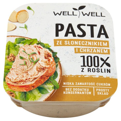 Pasta ze słonecznikiem i chrzanem Well Well 125 g