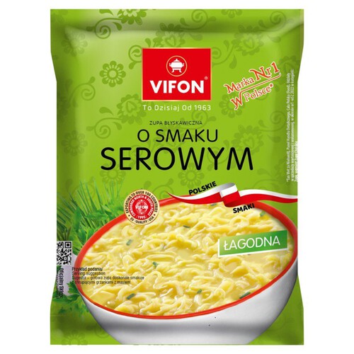 Zupka błyskawiczna z kluskami o smaku serowym Vifon 65 g