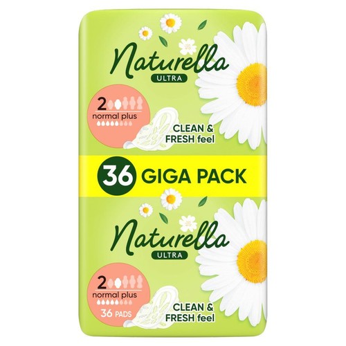 Podpaski ze skrzydełkami Ultra normal Naturella 36 sztuk