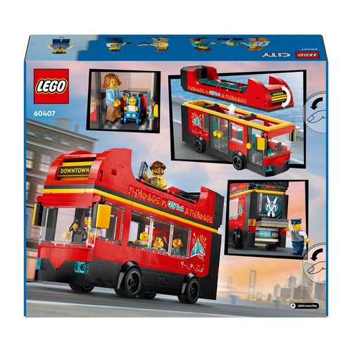 City Czerwony, piętrowy autokar 60407 LEGO 1 sztuka