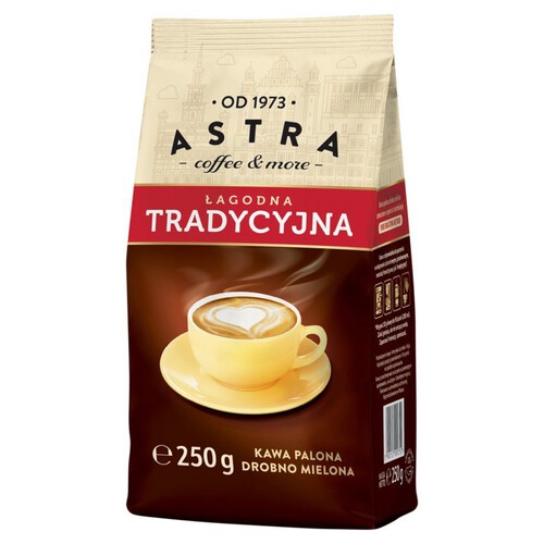 Kawa palona drobno mielona Astra 250 g