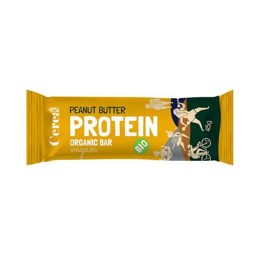 BIO Baton proteinowy z masłem orzechowym bio Cerea 45 g