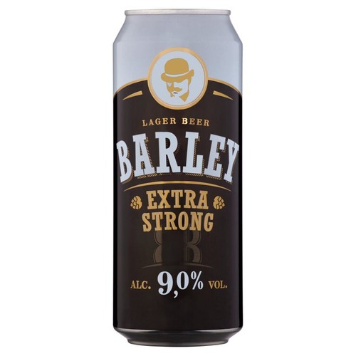 Piwo jasne Super Mocne alk. 9,0% obj.  Barley  500 ml