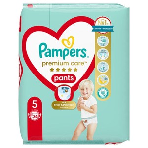 Pieluchomajtki Premium Care 5 12 - 17 kg Pampers 34 sztuki