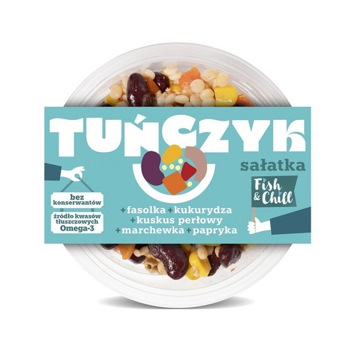 Sałatka z tuńczyka z fasolką, kuskus i warzywami Seko 160 g