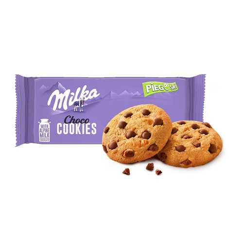 Ciasteczka z kawałkami czekolady mlecznej z mleka alpejskiego Milka 135 g