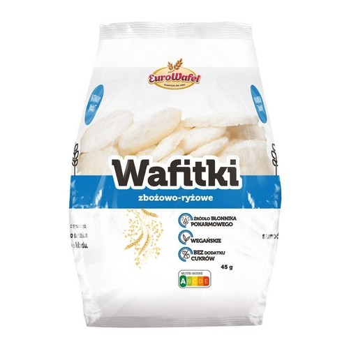 Wafitki zbożowo-ryżowe EuroWafel 45 g