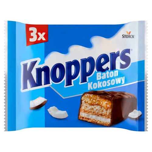 Baton waflowy z kremem mlecznym i czekoladą Knoppers 3 x 40 g