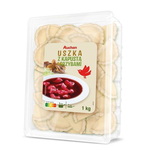 Uszka z kapusta i grzybami Auchan 1 kg