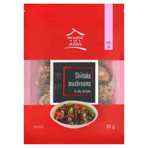 Grzyby Shiitake całe suszone House of Asia 30 g
